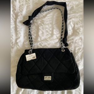 Black Quilted Purse